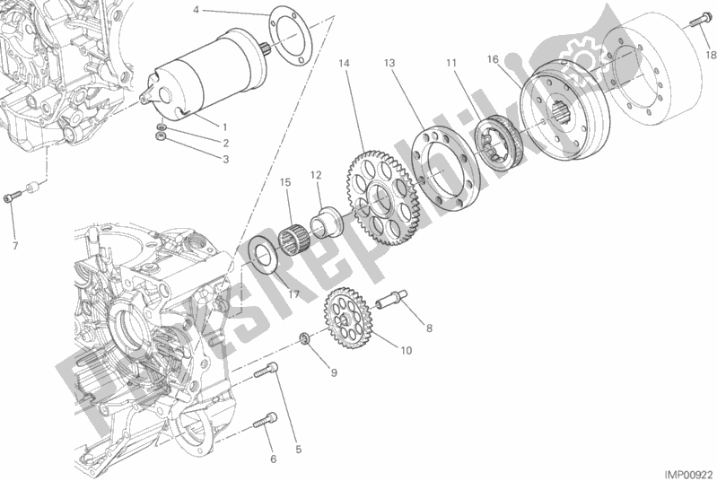 Toutes les pièces pour le Démarrage Et Allumage électrique du Ducati Monster 821 USA 2015